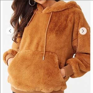 Plush pullover hoodie